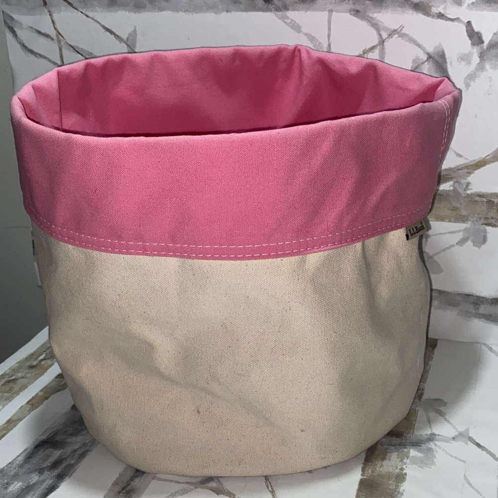LL Bean Canvas Storage Tote